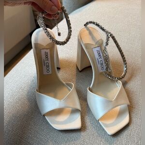 Jimmy Choo Saeda Sandal Block Heel 85